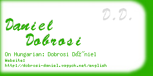 daniel dobrosi business card